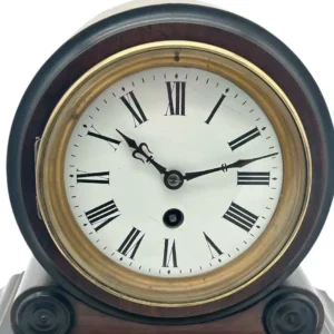 Victorian Drum Head Mantel Clock, 8 Day Clock