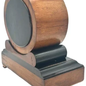 Victorian Drum Head Slate Mantel Clock, 8 Day striking Clock
