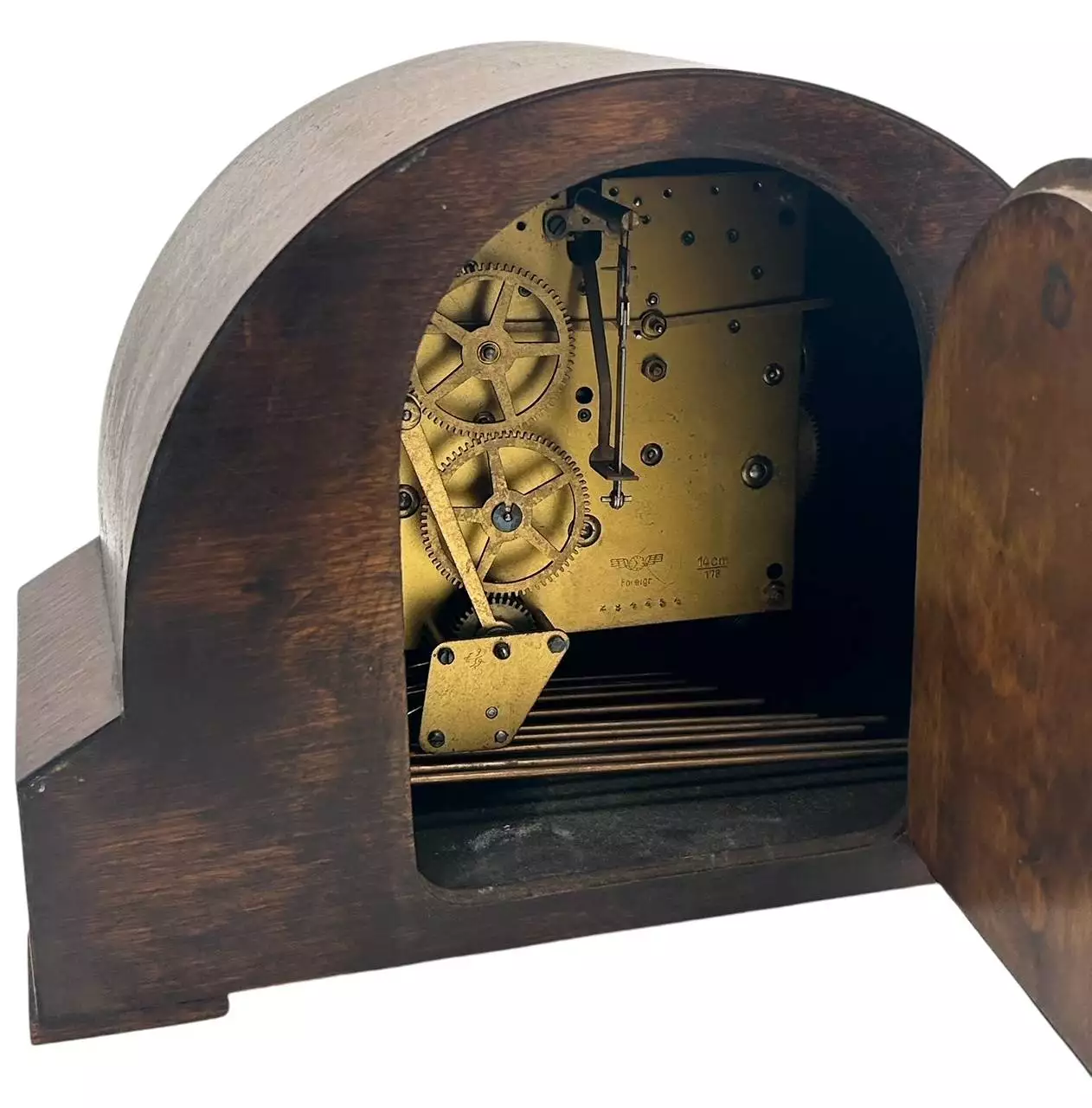 Exquisite Victorian Marble & Slate Mantel Clock, 8 Day bell striking Clock, view 7