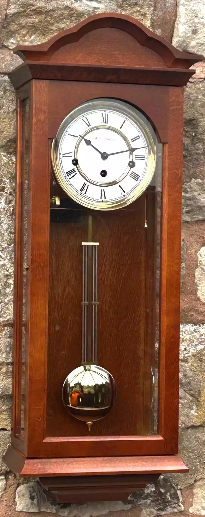 Vintage Fox and simpson Veinna wall clock, Westminster chime, view 9