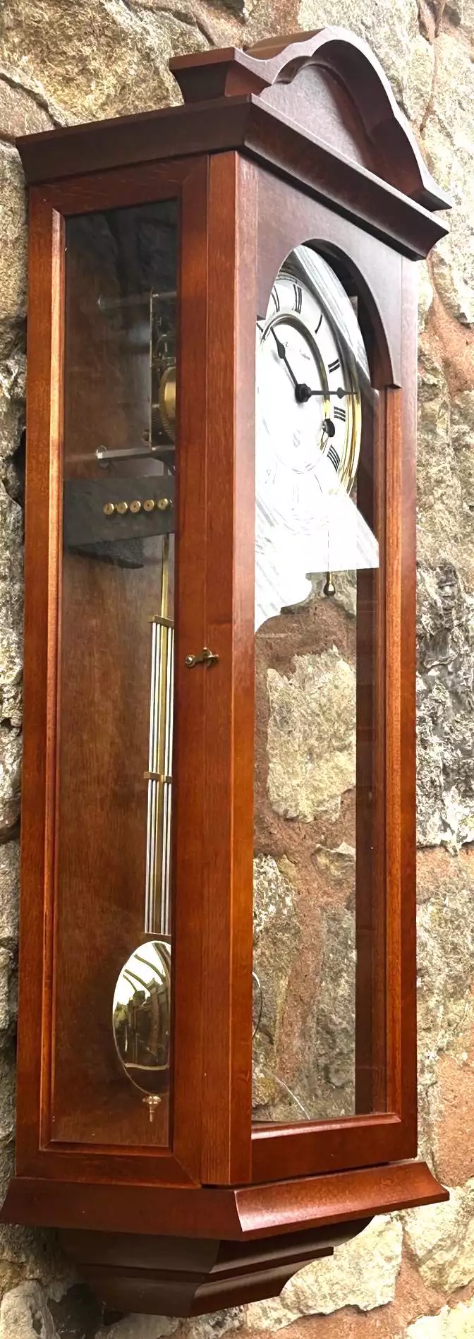 Vintage Fox and simpson Veinna wall clock, Westminster chime, view 8