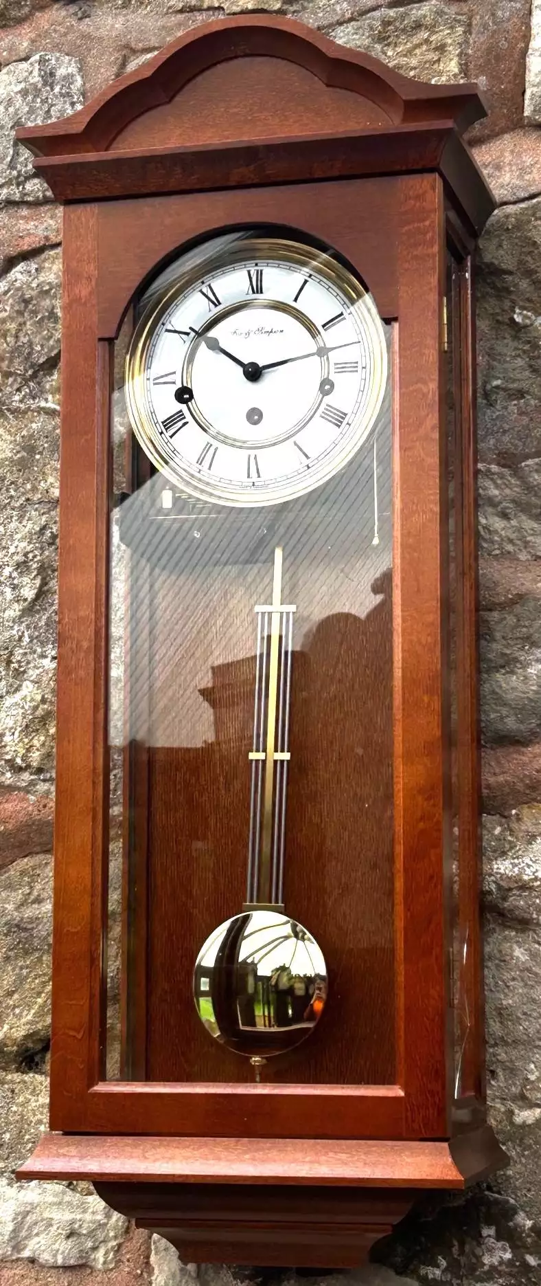 Vintage Fox and simpson Veinna wall clock, Westminster chime, view 7