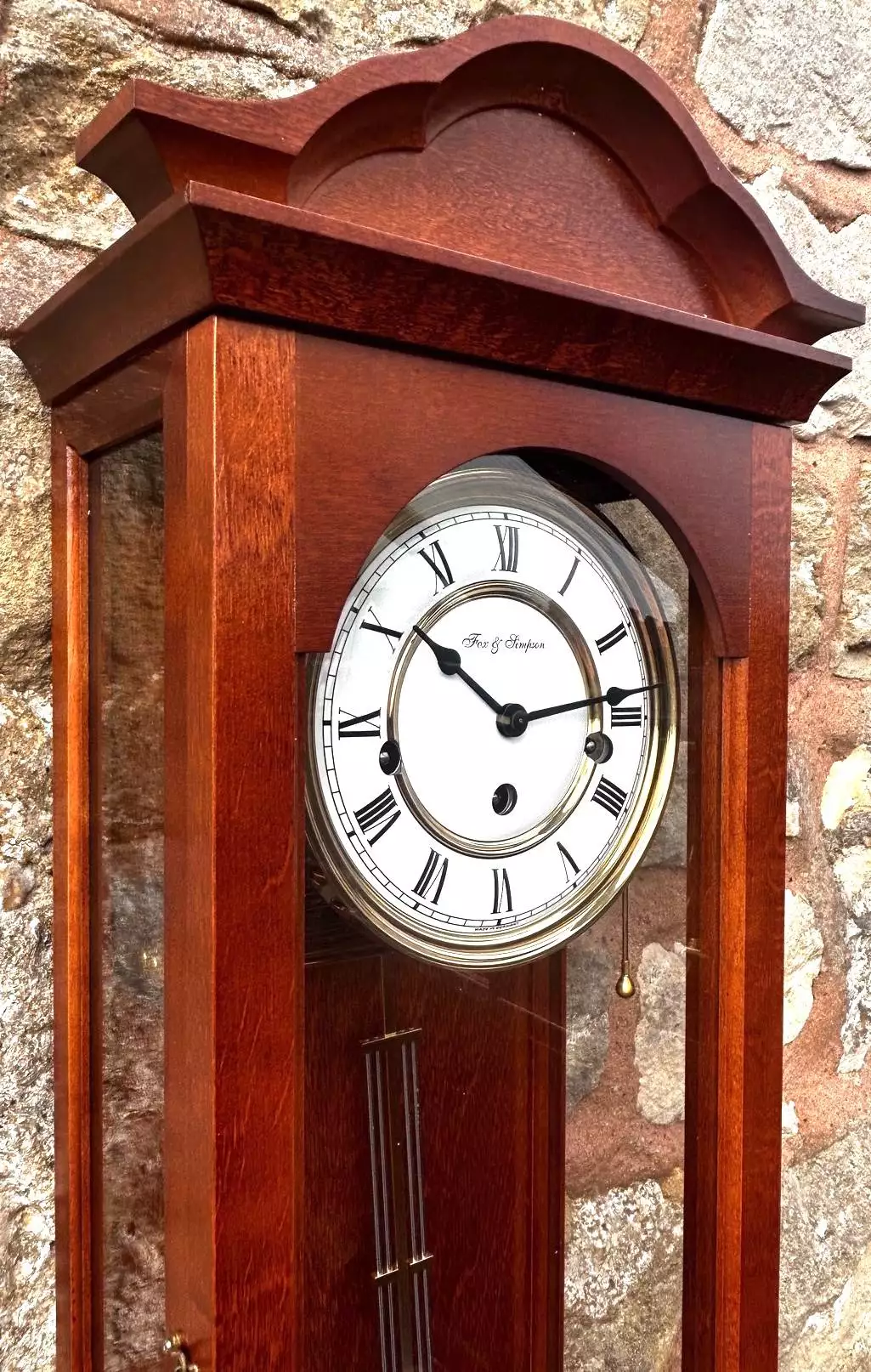 Vintage Fox and simpson Veinna wall clock, Westminster chime, view 4