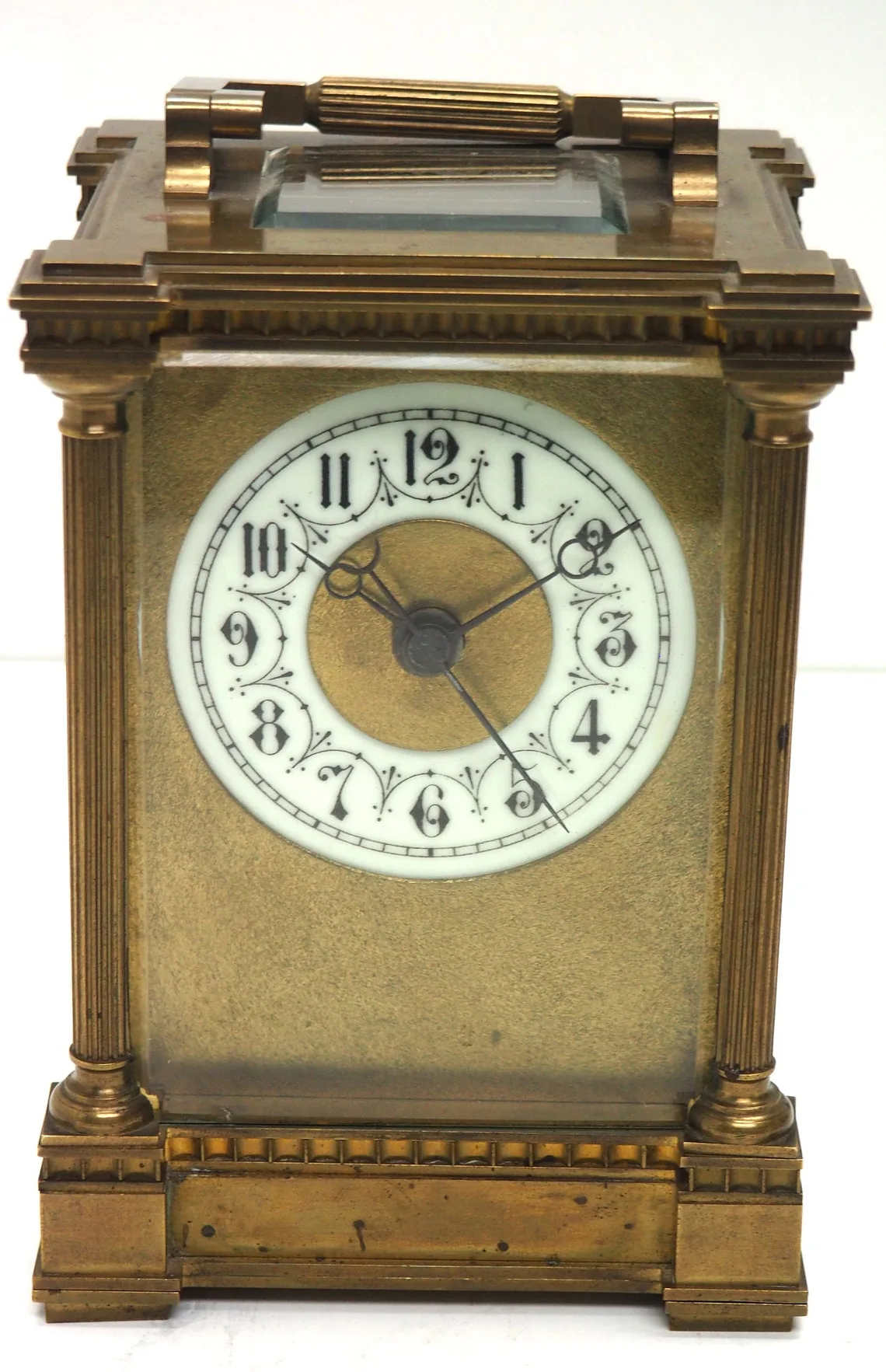 Rare French Carriage Clock With Sweeping Hands, view 2