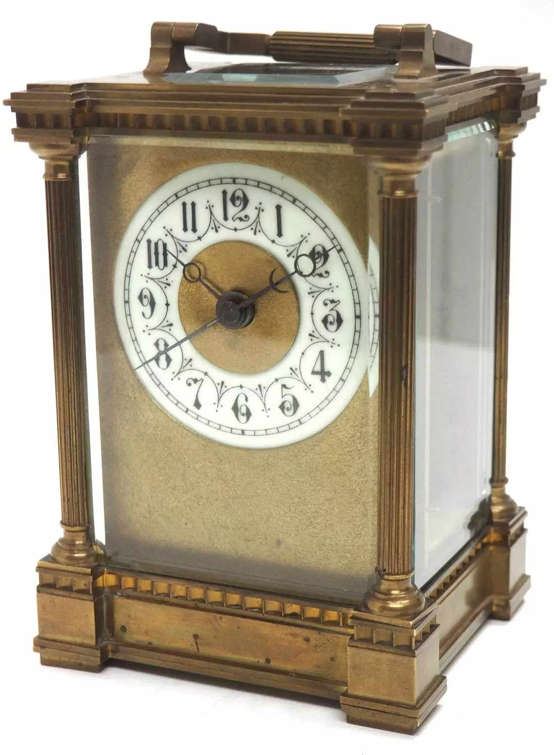 Rare French Carriage Clock With Sweeping Hands