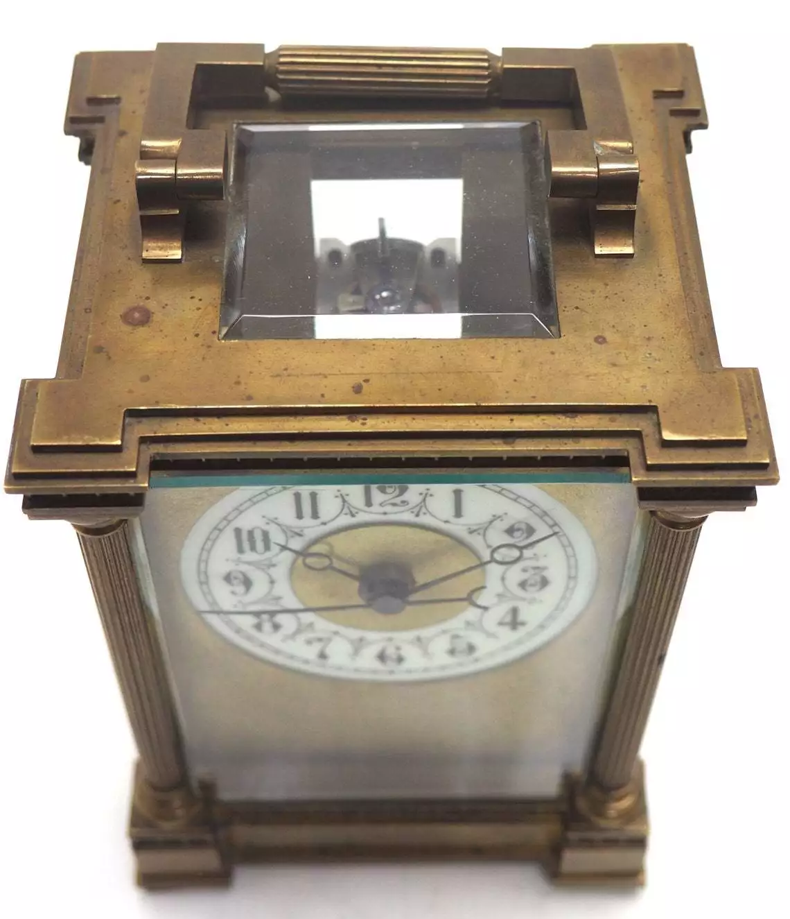 Rare French Carriage Clock With Sweeping Hands, view 5