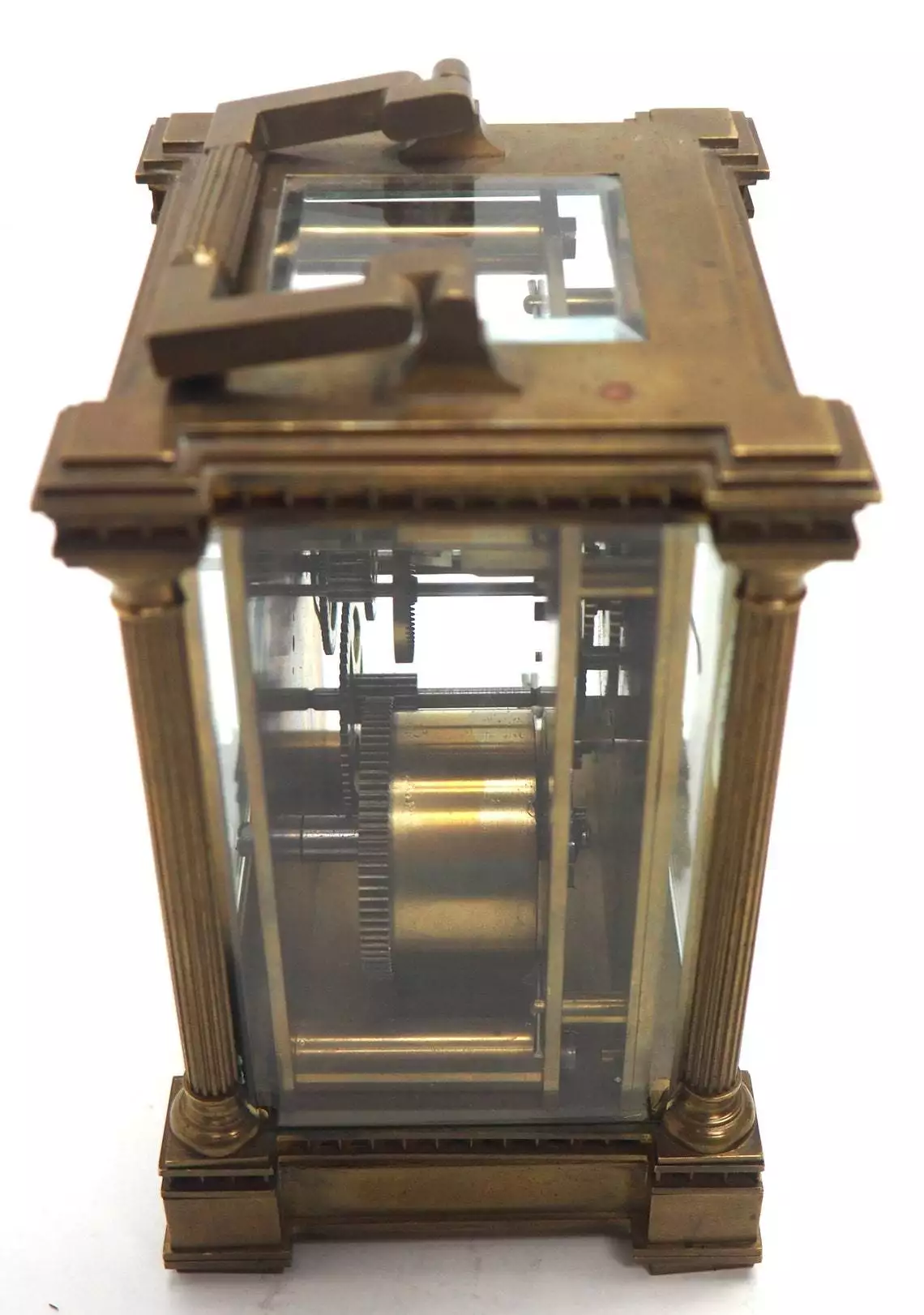 Rare French Carriage Clock With Sweeping Hands, view 6