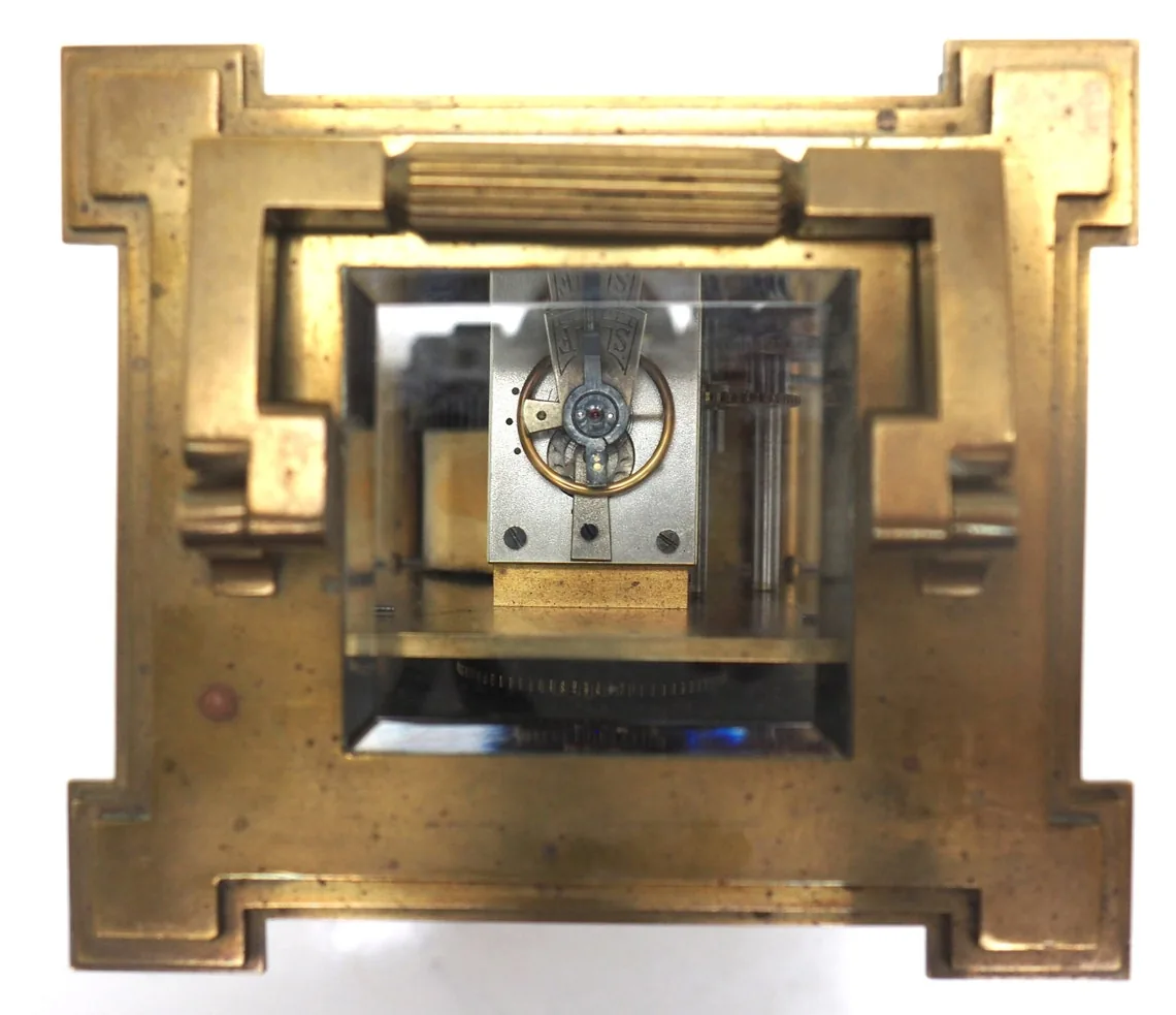 Rare French Carriage Clock With Sweeping Hands, view 9