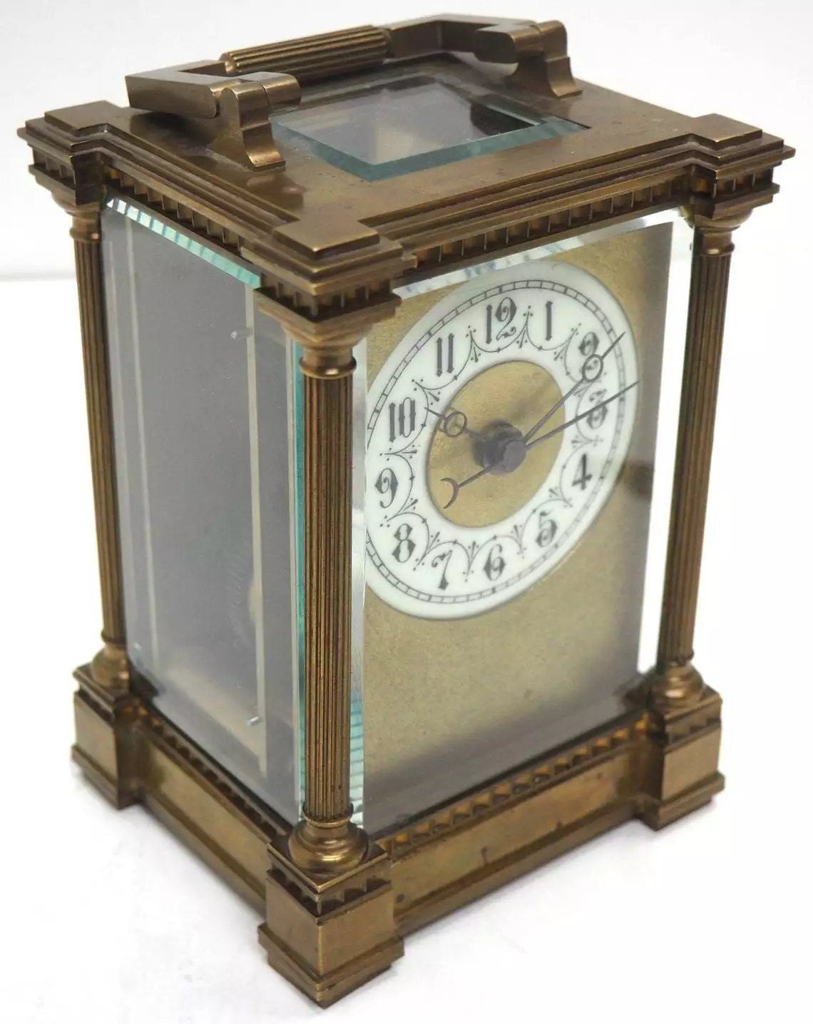 Rare French Carriage Clock With Sweeping Hands, view 10