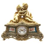 Bronze Ormolu Mantel Clock