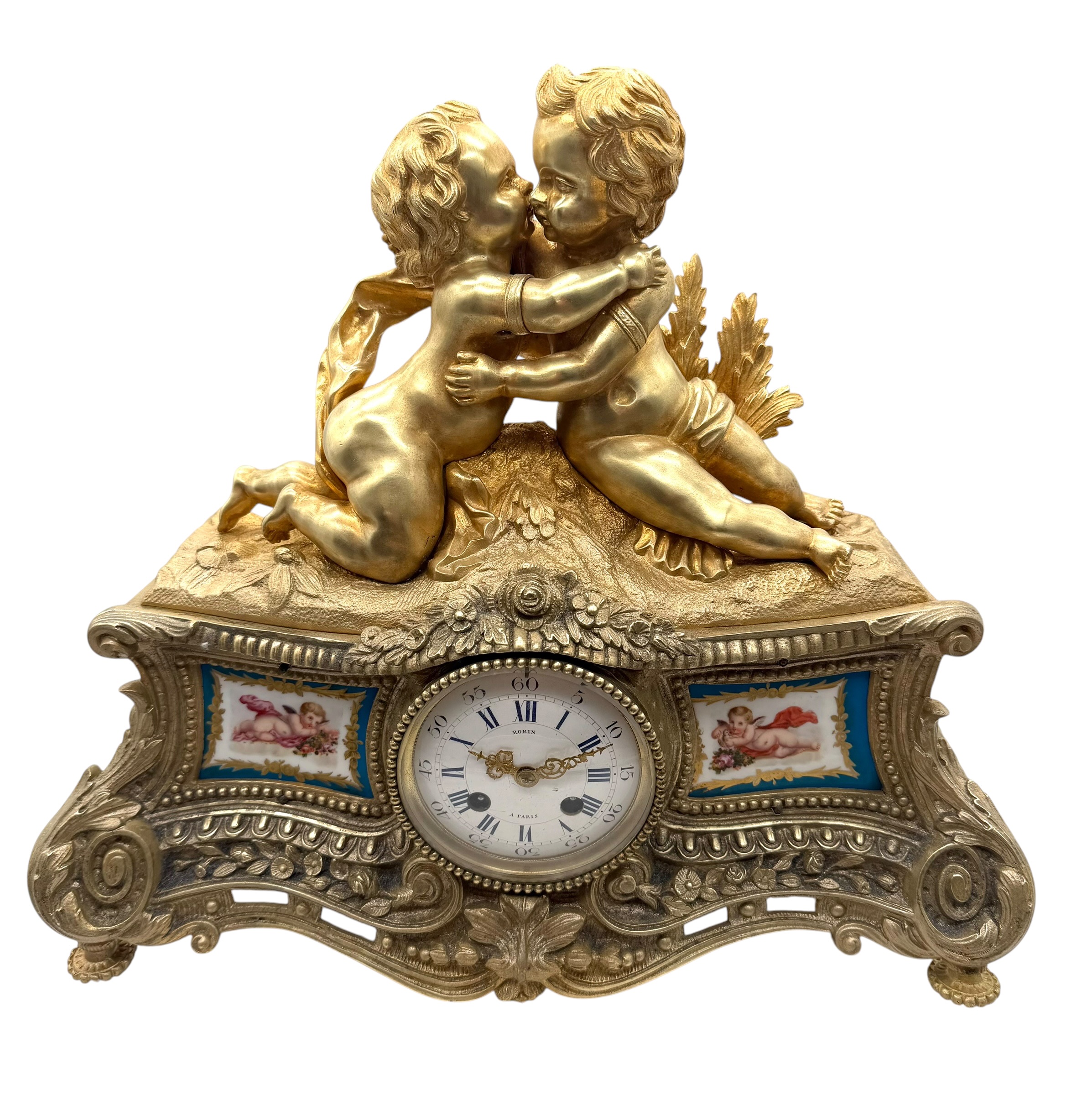 Bronze Ormolu Mantel Clock