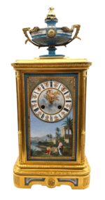 French 8-Day Bronze Ormolu Mantel Clock