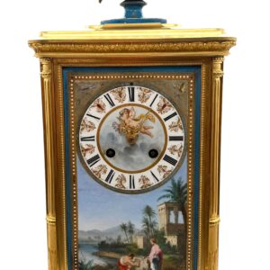 French 8-Day Bronze Ormolu Mantel Clock