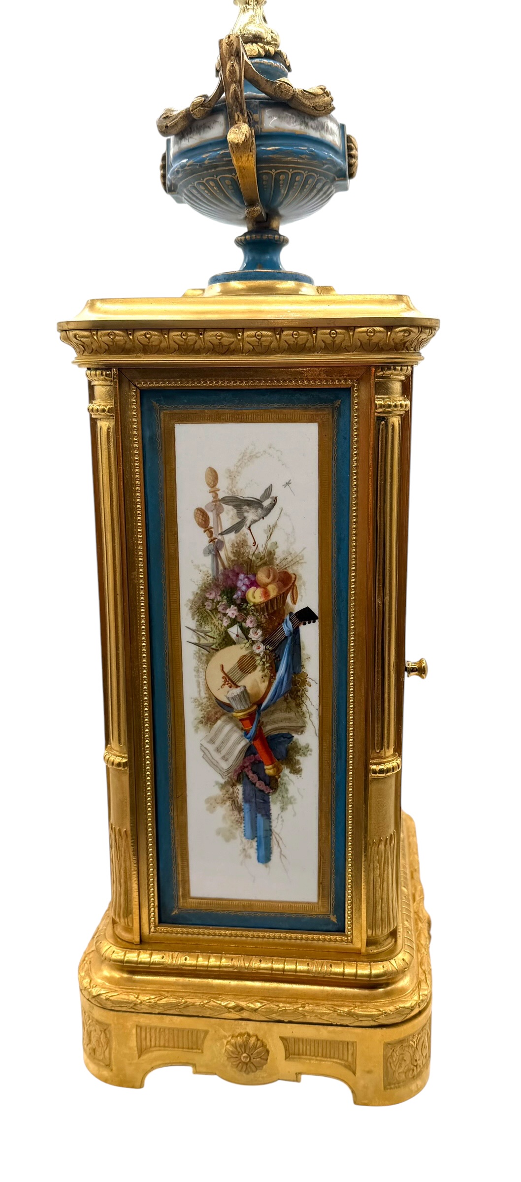 French 8-Day Bronze Ormolu Mantel Clock