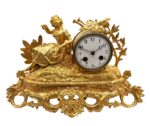 breathtaking Antique French 8-Day Bronze Ormolu Mantel Clock