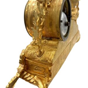 breathtaking Antique French 8-Day Bronze Ormolu Mantel Clock