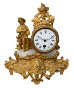 Gilt French Clock