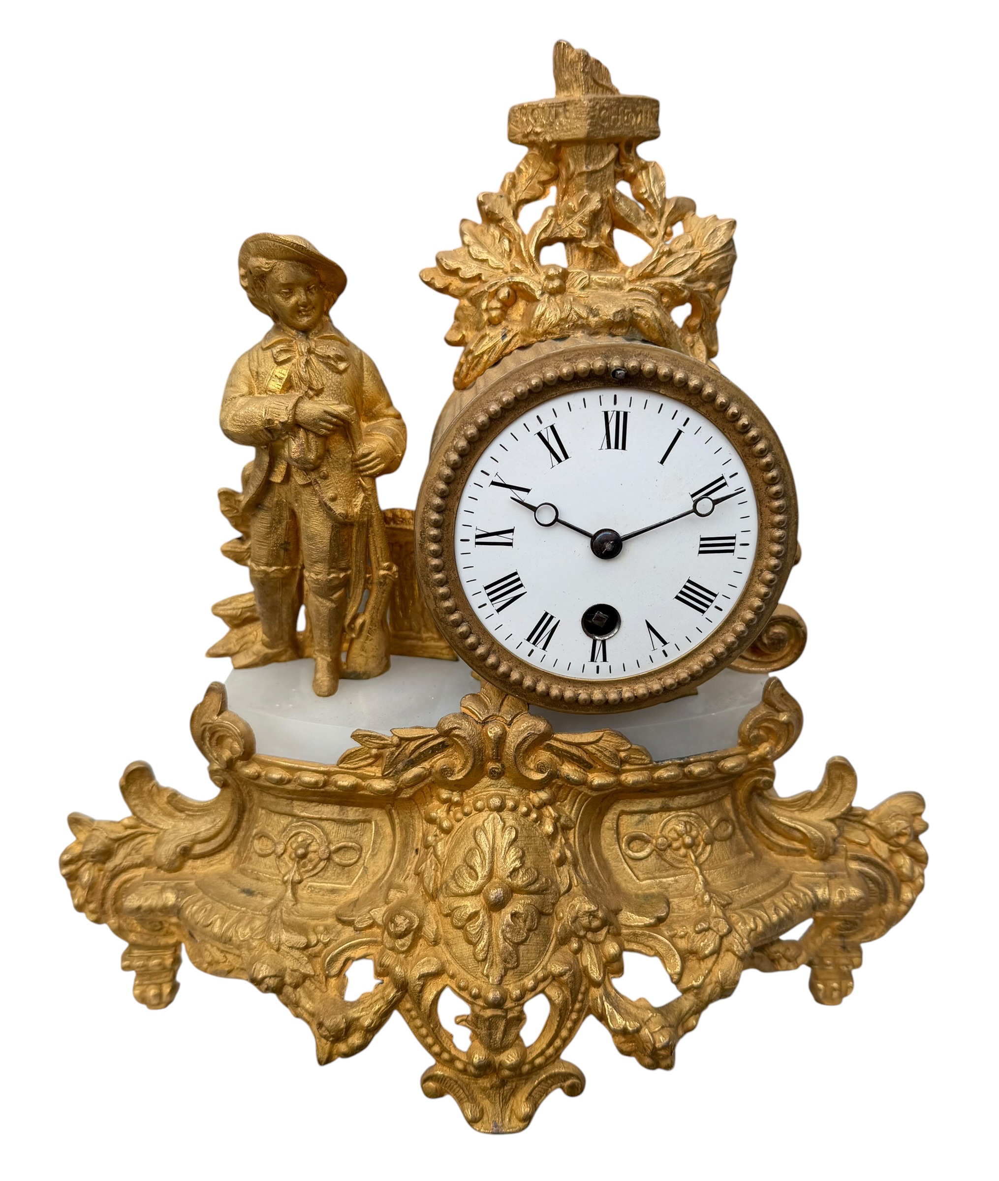 Gilt French Clock