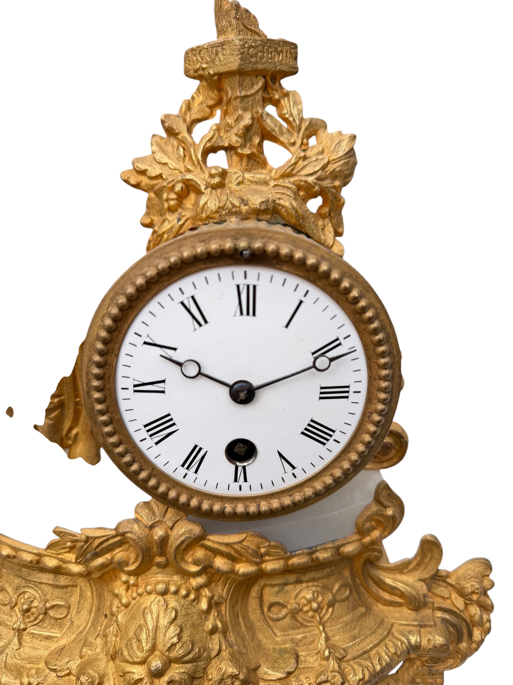 Gilt French Clock