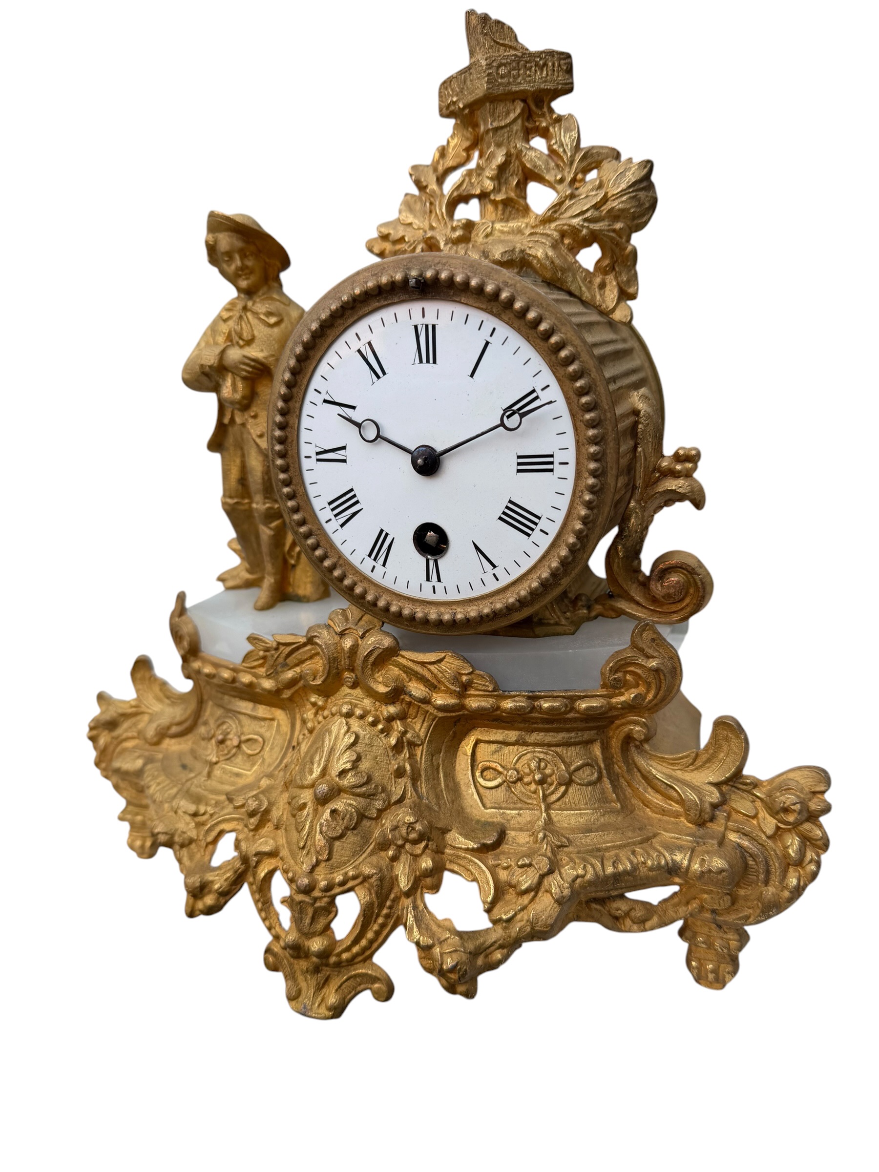 Gilt French Clock
