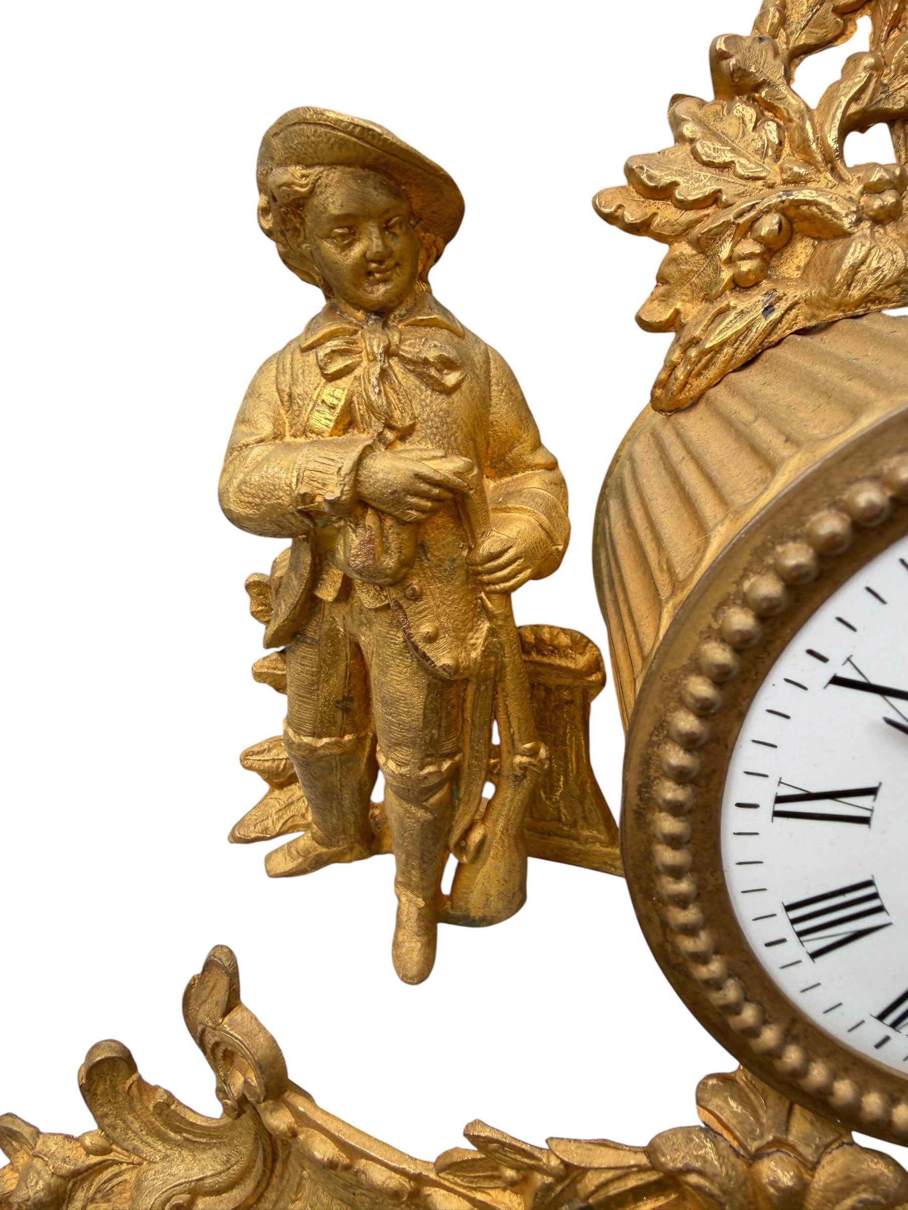 Gilt French Clock