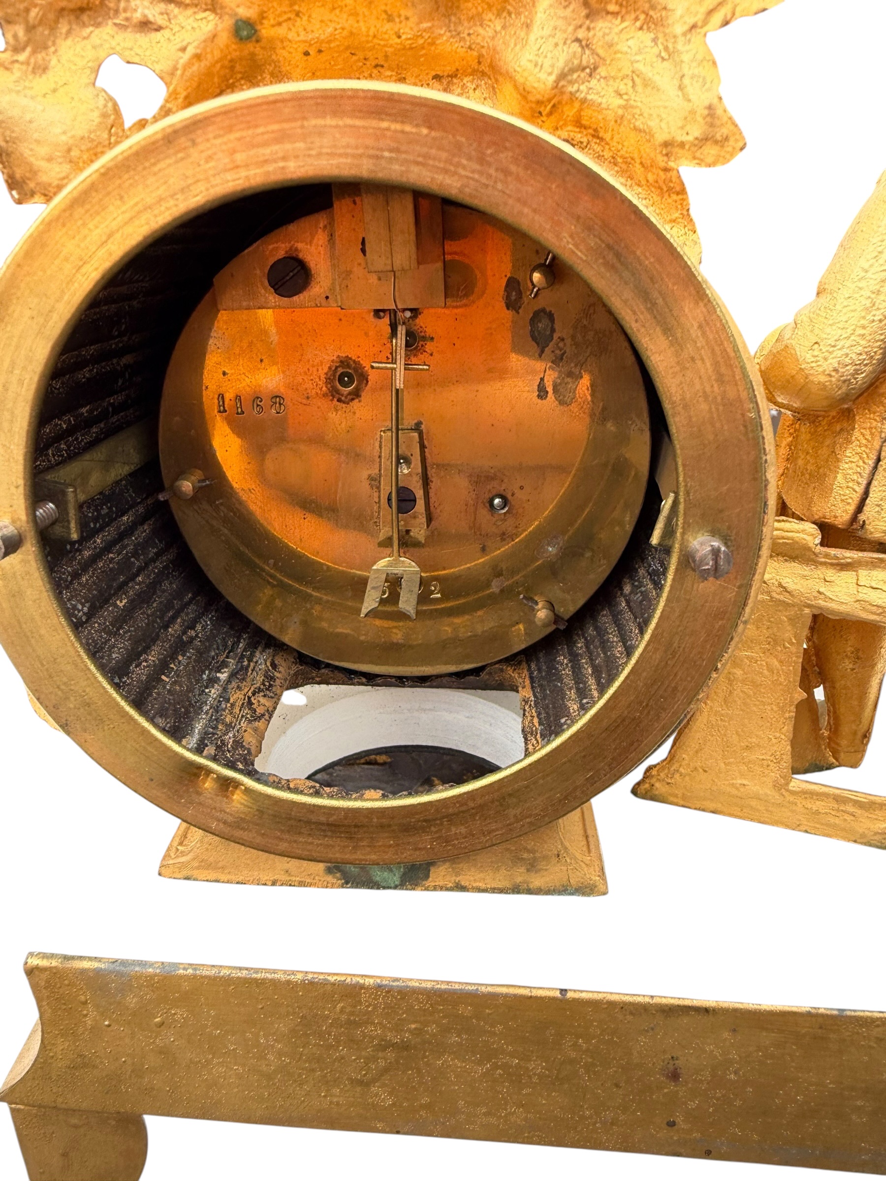 Gilt French Clock