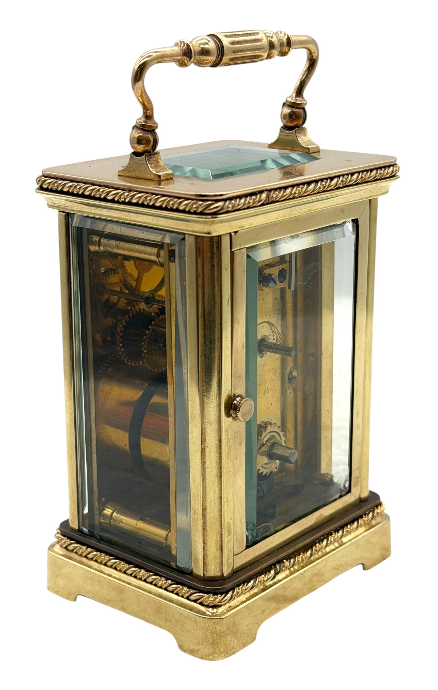 Fret work carriage clock
