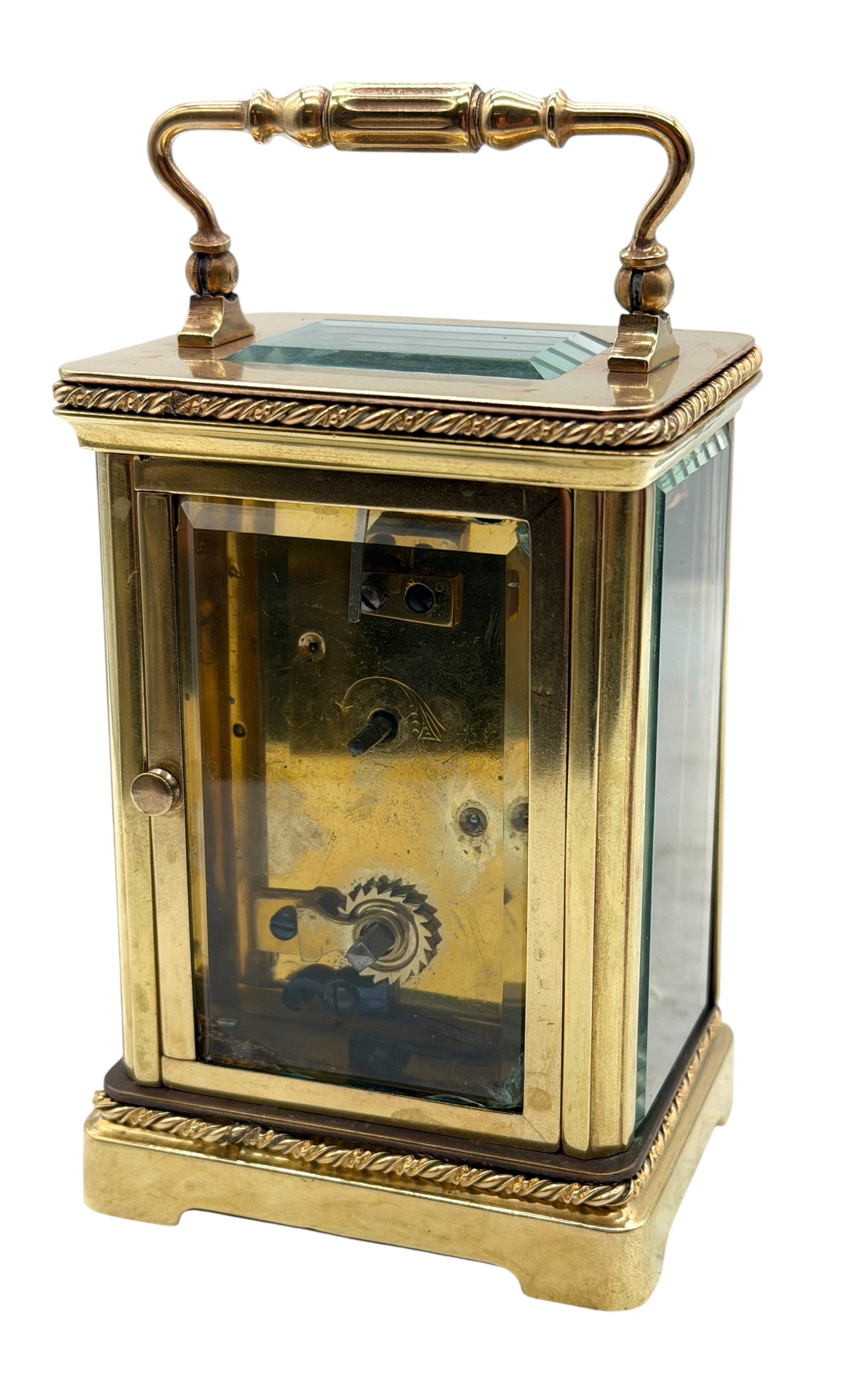 Fret work carriage clock