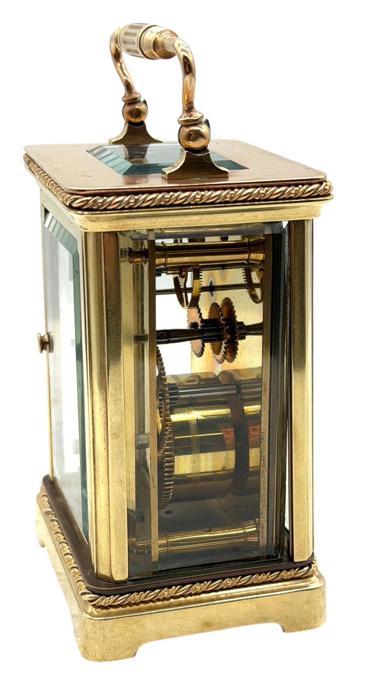 Fret work carriage clock